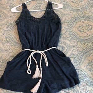 Soft sweatshirt like casual romper